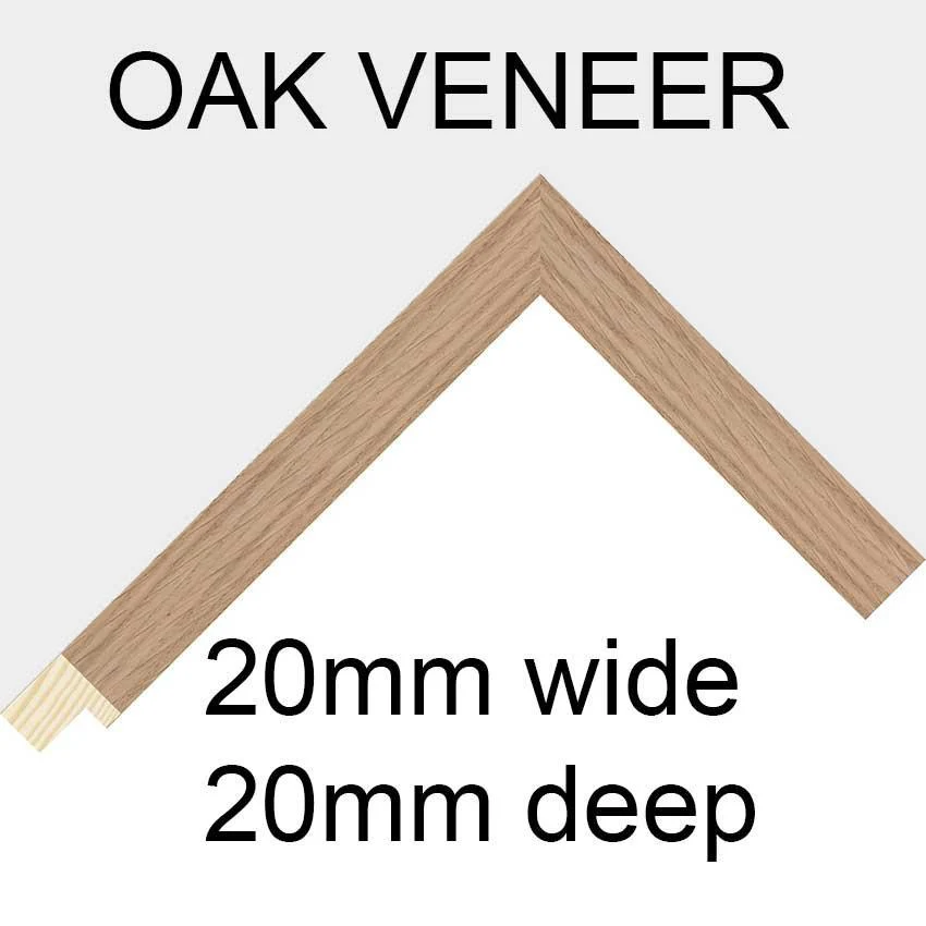 Multi Photo Picture Frame Holds 4 5"x7" Photos in an Oak Veneer Frame - Image 4