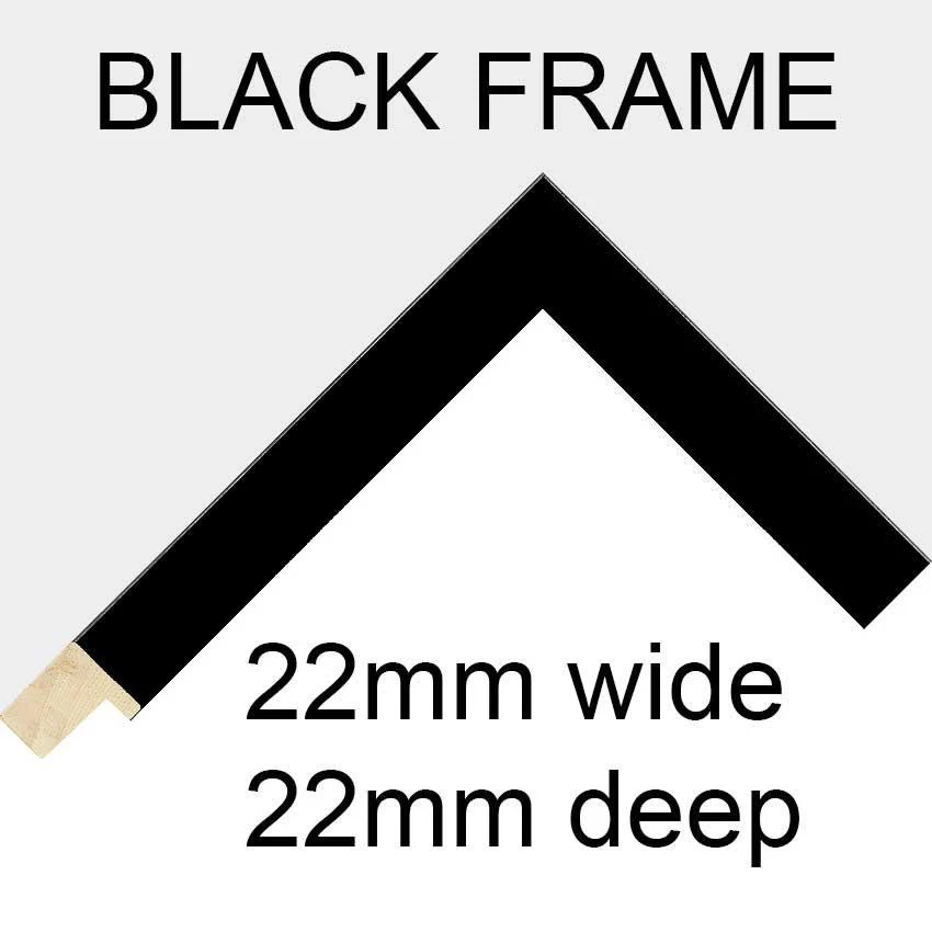 Multi Photo Frame Holds 4 6"x8" Photos in a Black Wood Frame - Image 4