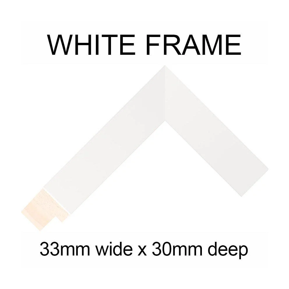 Instax Multi Photo Frame 52 Apertures For Instax Square Photos in a White Wood Frame - Image 3