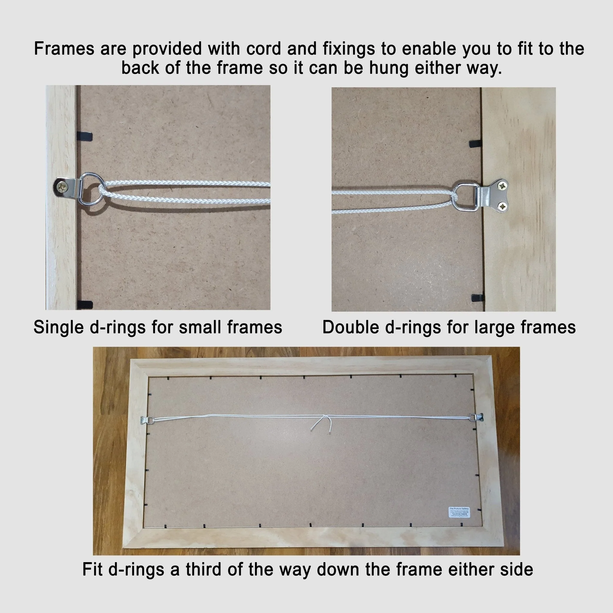 Large Multi Photo Picture Frame to Hold 25 4x4 Photos in a 40mm Dark Grey Frame - Image 6
