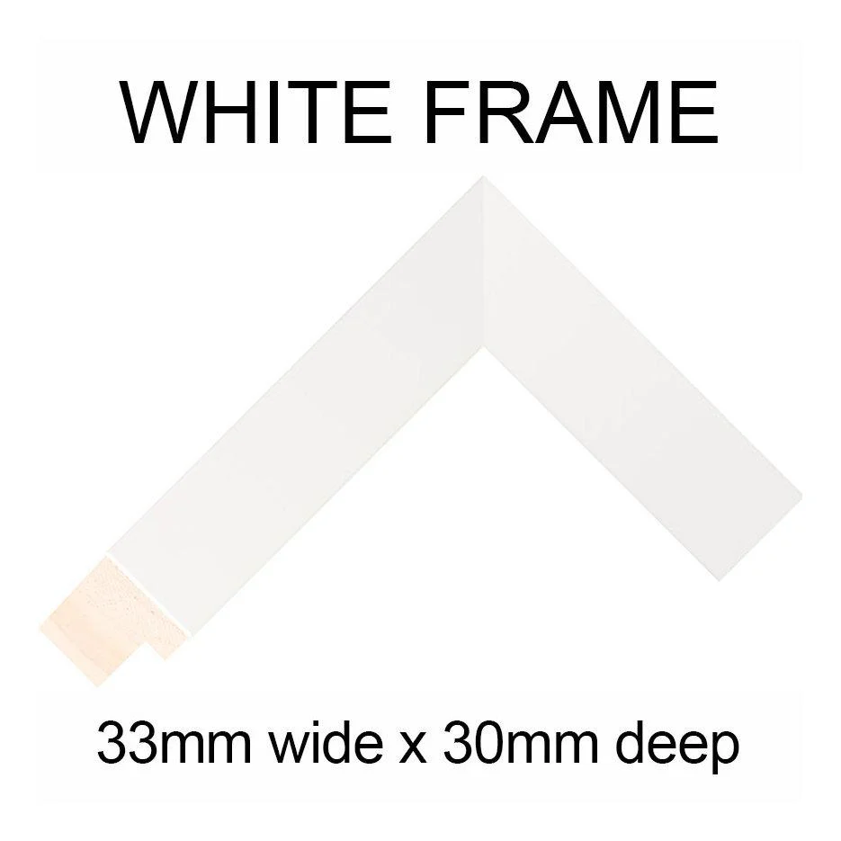 Multi Photo Picture Frame Holds 6 4"x4" and 2 8"x6" Photos in a White Wood Frame - Image 4