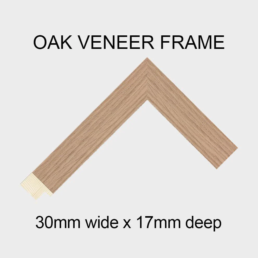 Multi Photo Picture Frame to Hold 6 4"x4" and 2 8"x6" Photos Oak Veneer Frame - Image 4